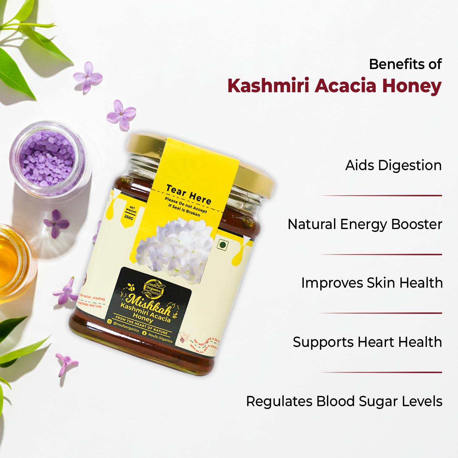 Kashmiri Acacia Honey – Pure, Light & Nutrient-Rich | 100% Natural