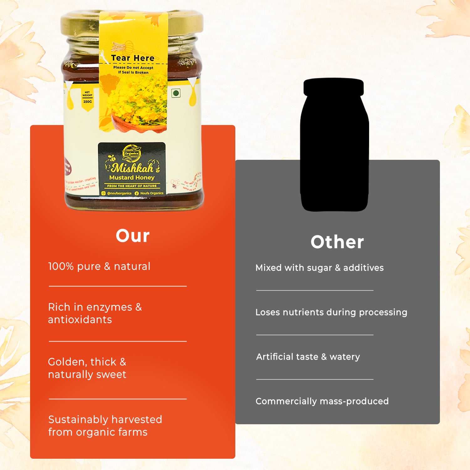 Mustard Honey – Pure, Nutrient-Rich & Naturally Healing