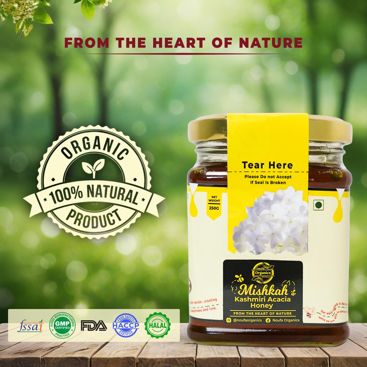 Kashmiri Acacia Honey – Pure, Light & Nutrient-Rich | 100% Natural