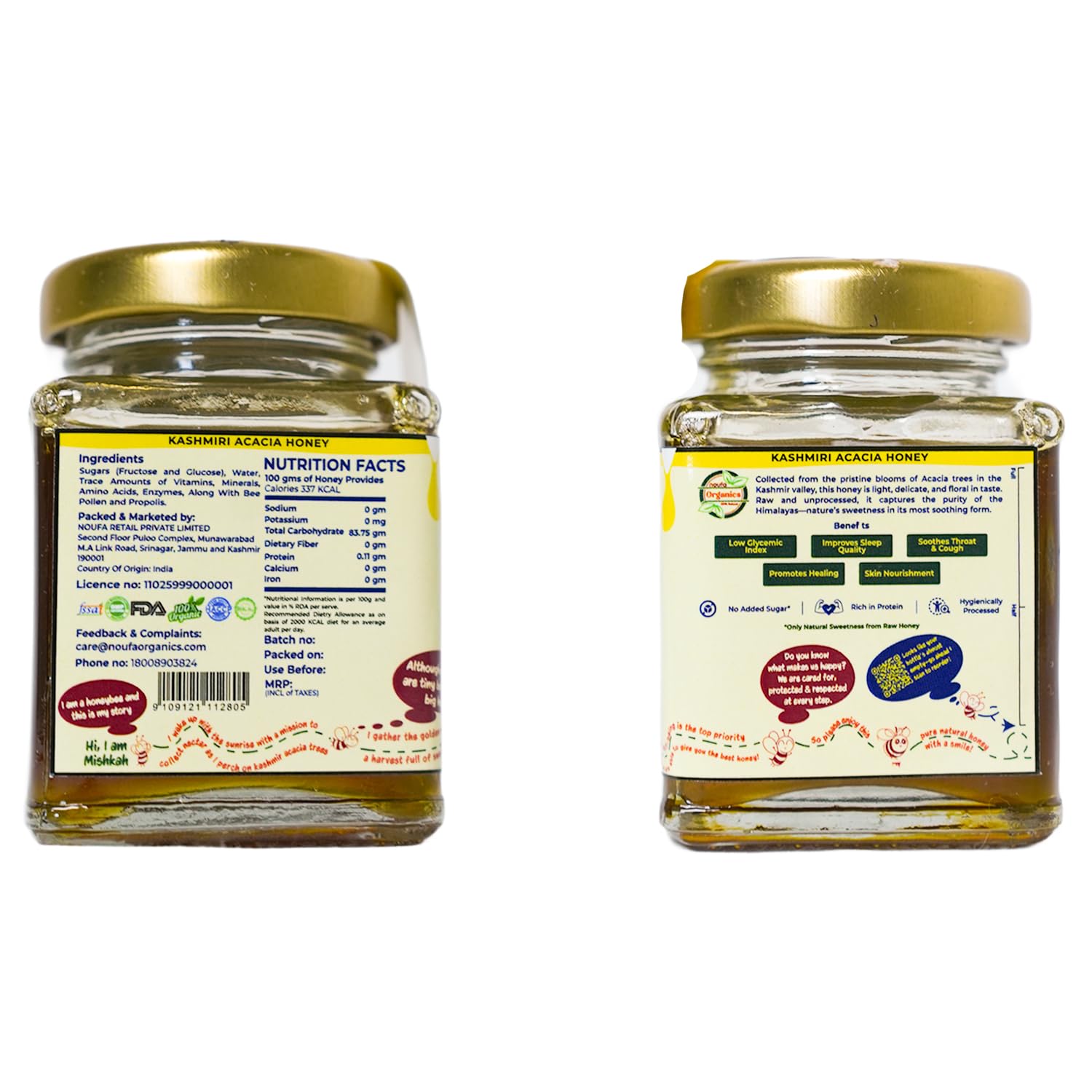 Kashmiri Acacia Honey – Pure, Light & Nutrient-Rich | 100% Natural